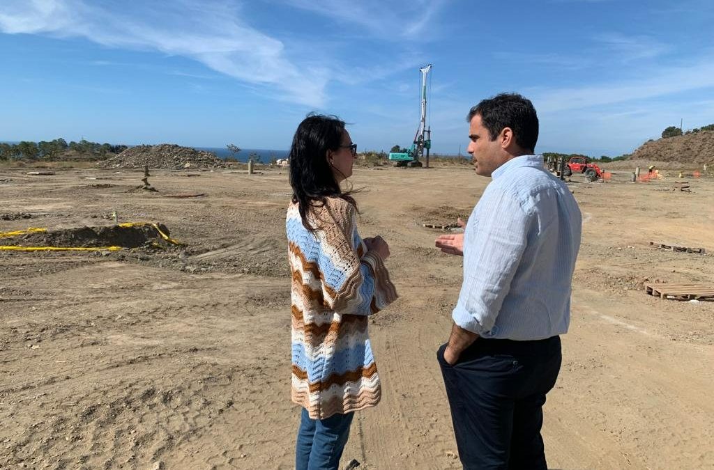 Rocío Ruiz visita el futuro centro neurálgico de ‘Panadería Salvador’