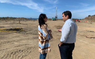 Rocío Ruiz visita el futuro centro neurálgico de ‘Panadería Salvador’