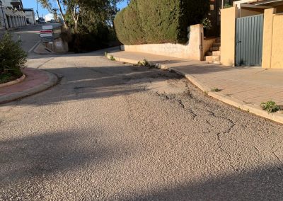 Asfalto en Benajarafe, el ayuntamiento no reacciona
