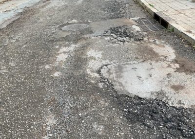 Calles intransitables en Benajarafe