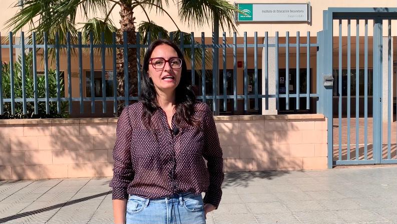Rocío Ruiz, candidata al Parlamento, destaca la inversión de 4,8 millones en infraestructuras educativas