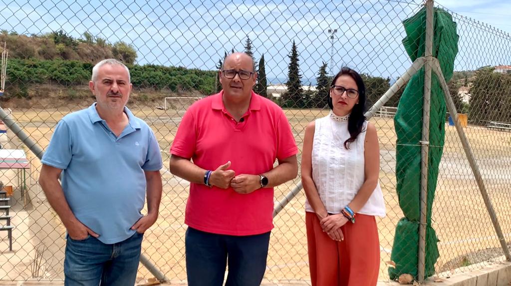 Las obras del campo de fútbol de Almayate aún no han comenzado